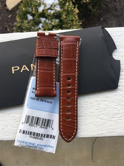 NEW OEM Panerai Straps 24/22 125/75 Alligator, Buffalo, Calf